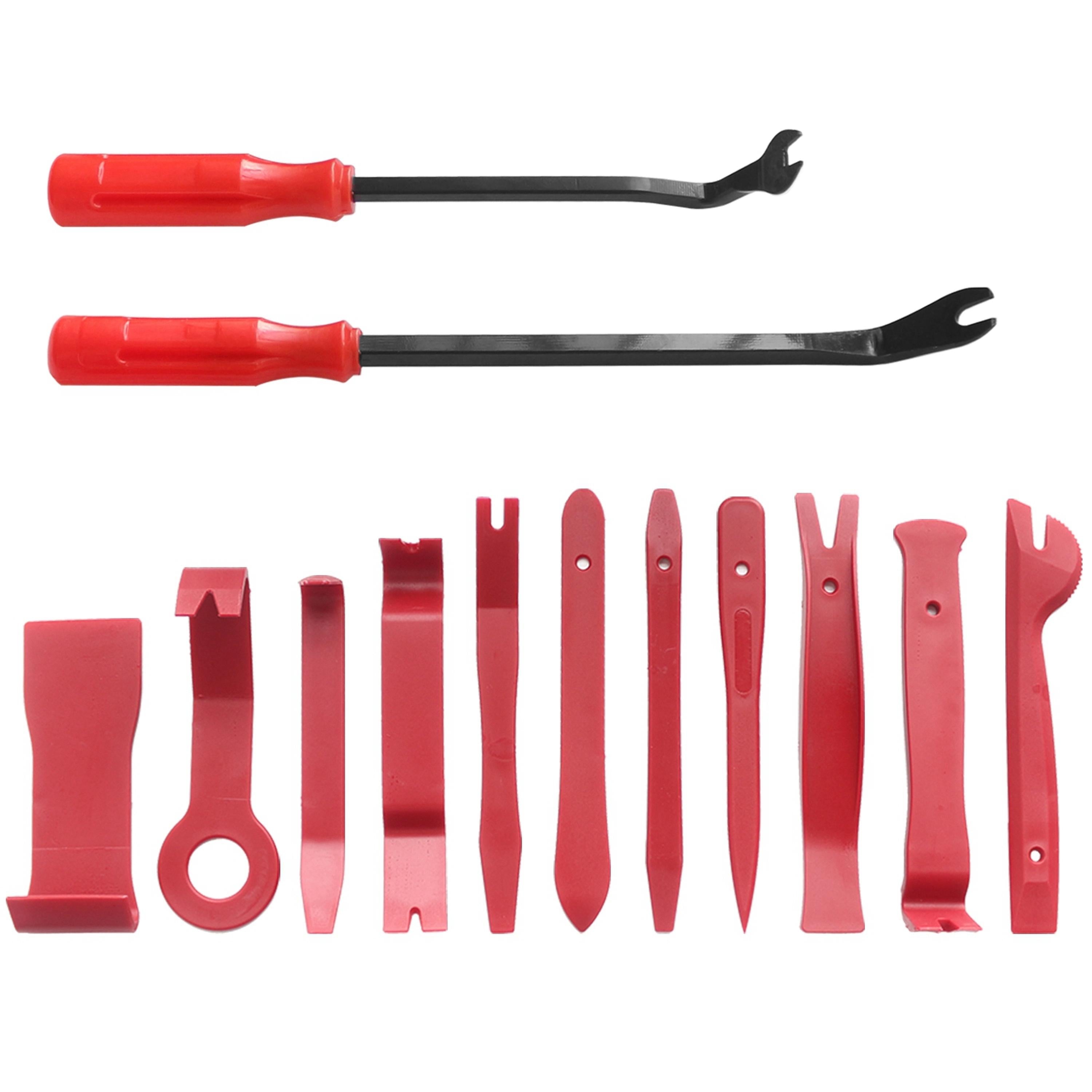 13 Pcs Car Trim Removal Tool Auto Door Panel Clip Dash Plastic Interior Radio Body Open Pry Kit - P's One-Stop Shop 