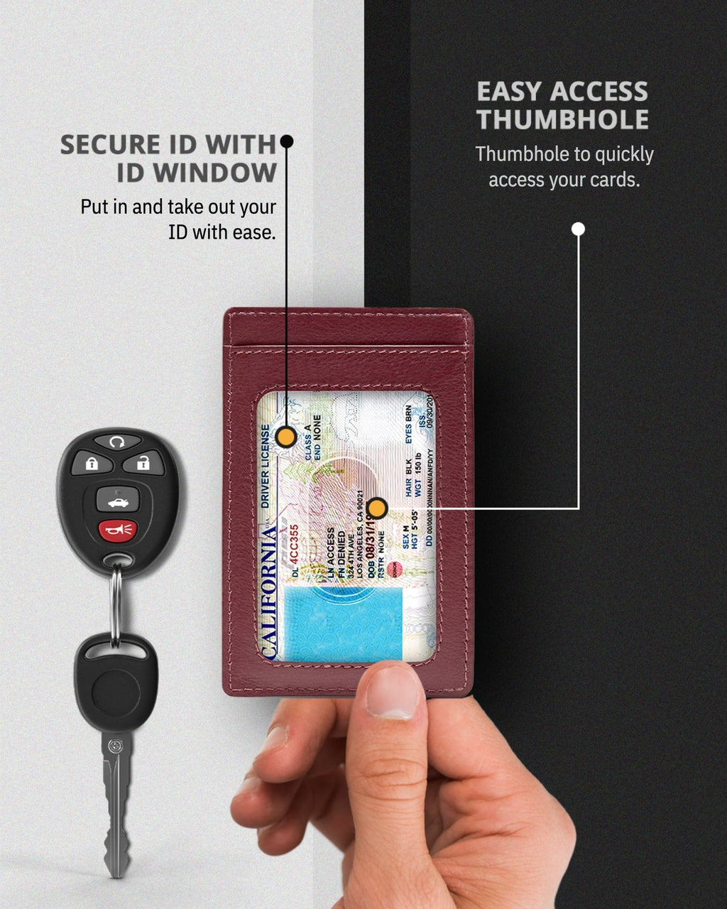 Porta Carte Sottile e Minimalista