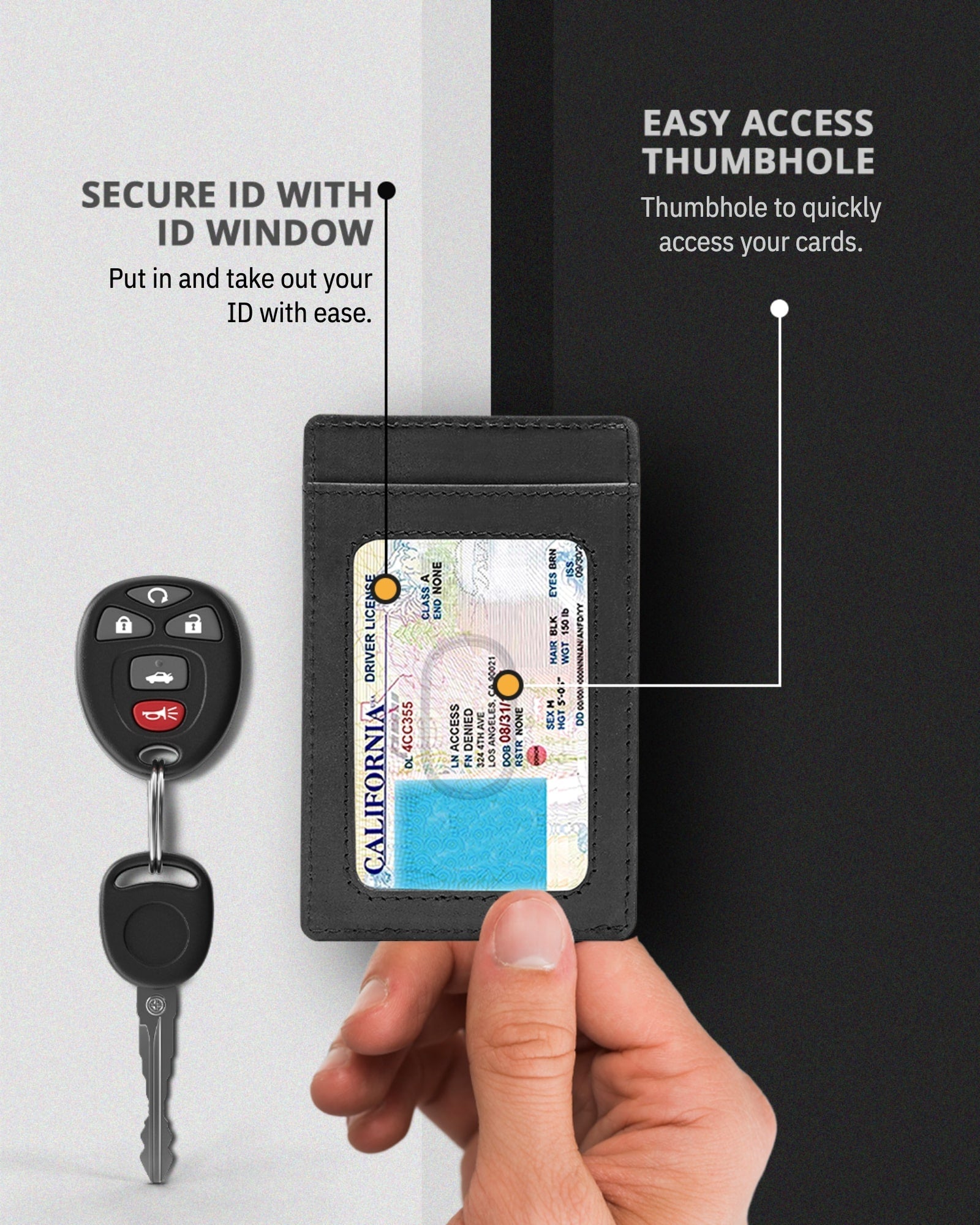 Porta Carte Sottile e Minimalista