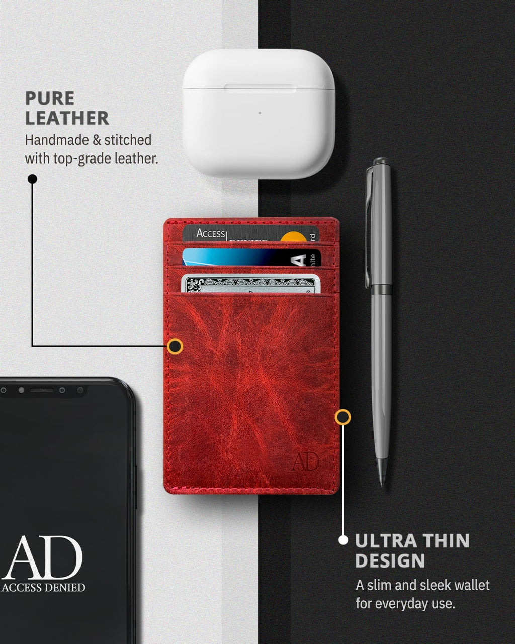 Porta Carte Sottile e Minimalista