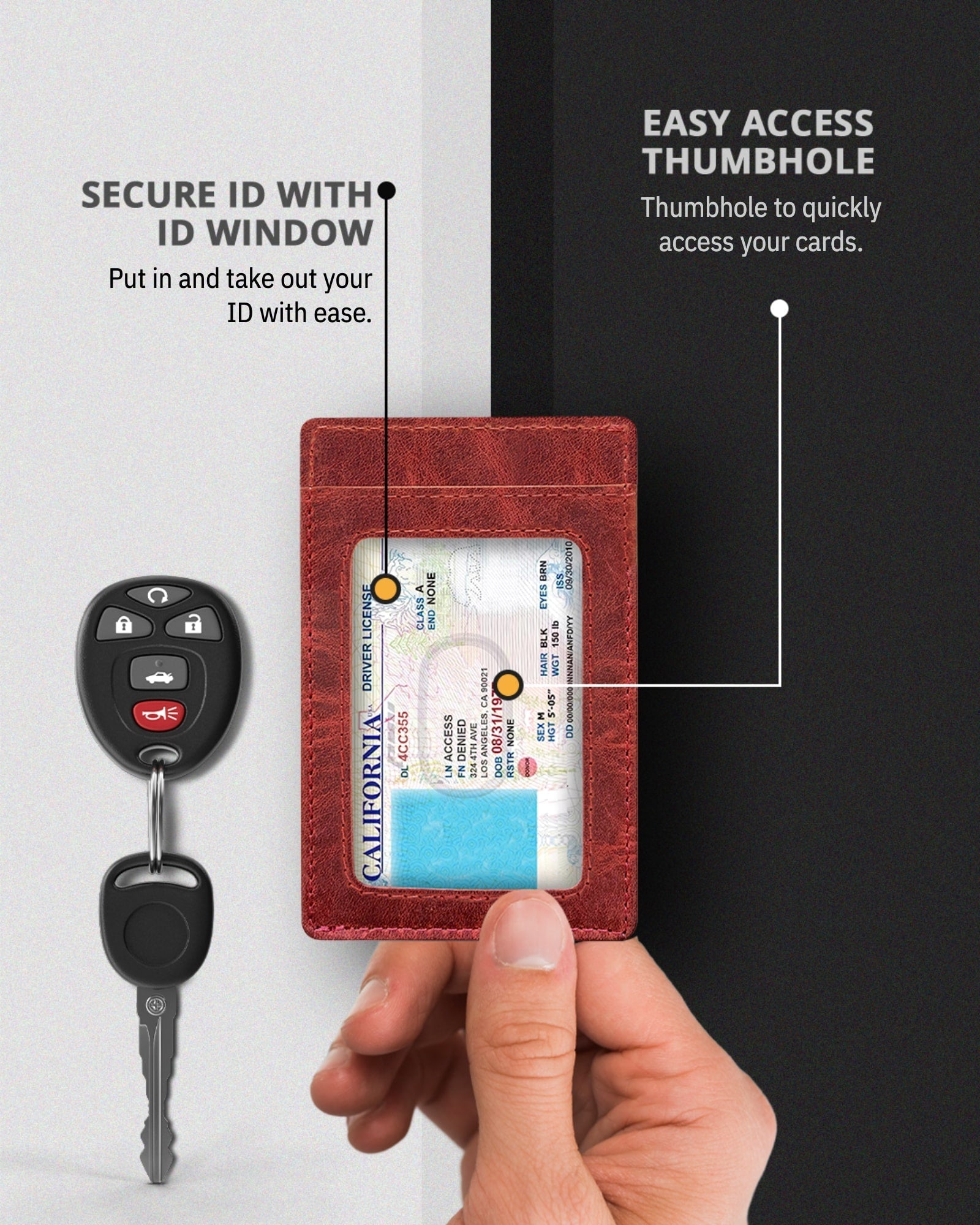 Porta Carte Sottile e Minimalista