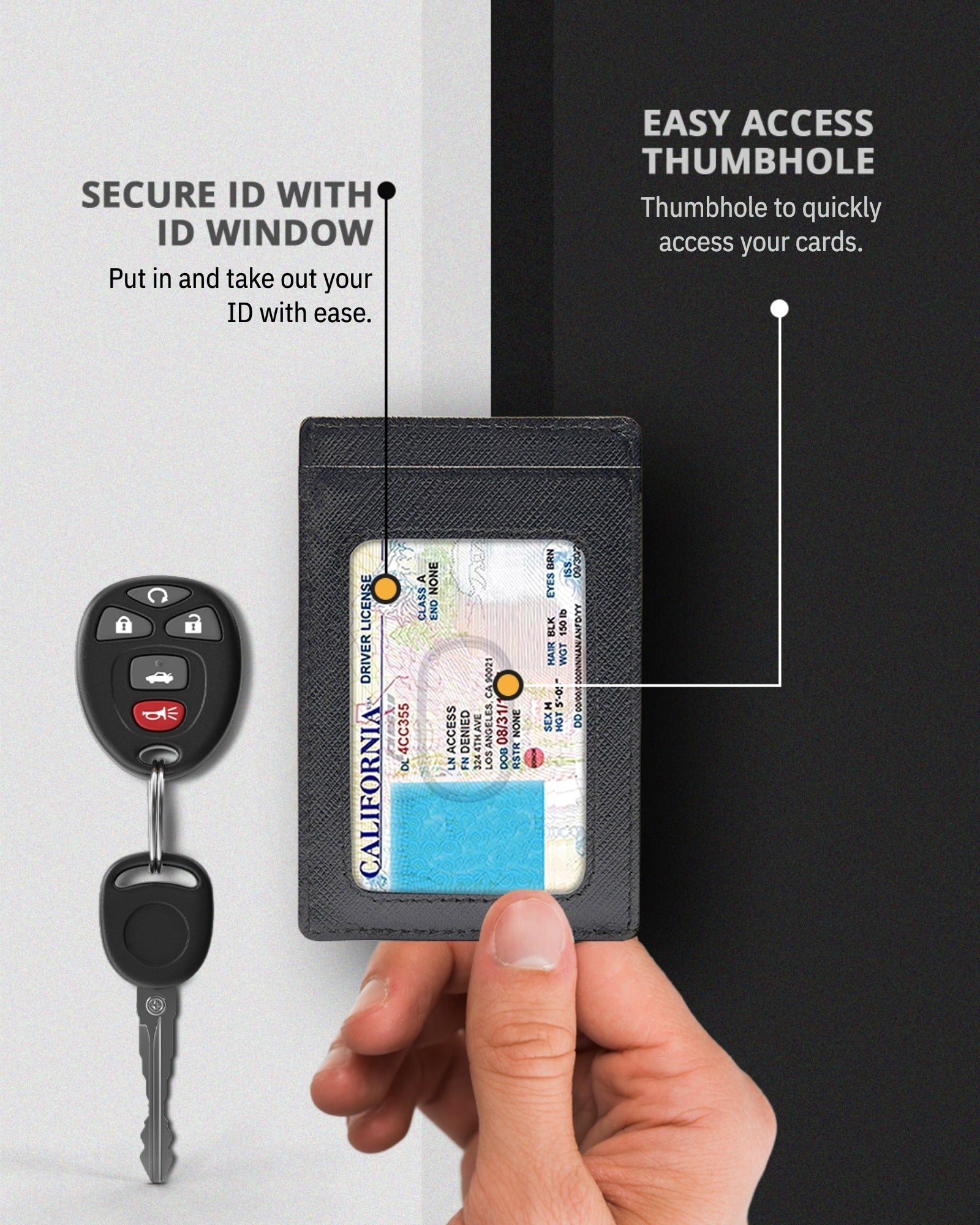 Porta Carte Sottile e Minimalista