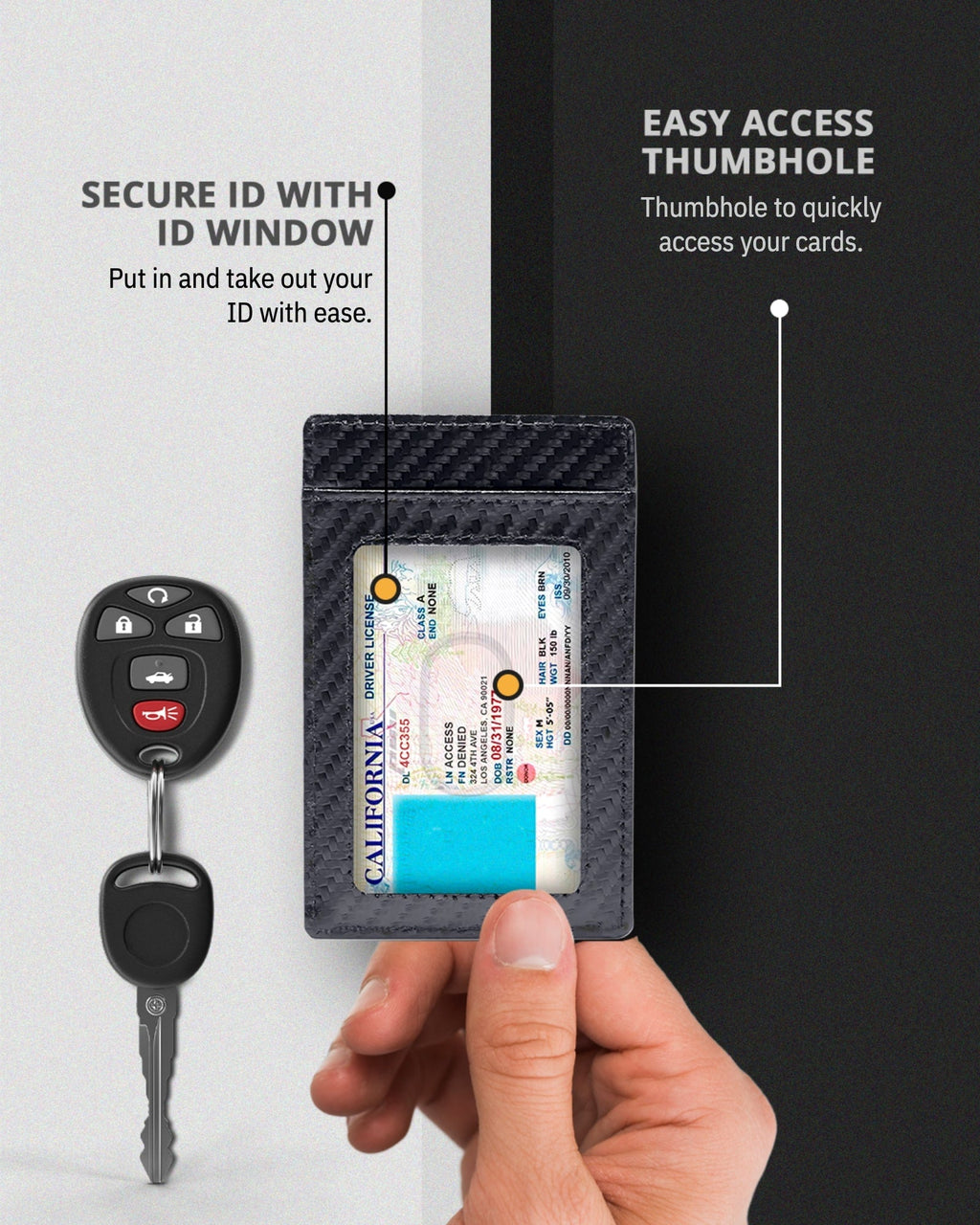 Porta Carte Sottile e Minimalista