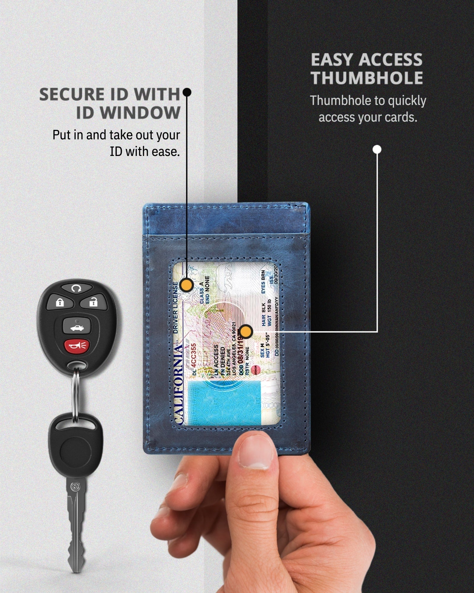 Porta Carte Sottile e Minimalista