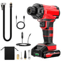 150PSI Cordless Car Tire Pump 6000mAh Rechargeable Tire Inflator 12V Portable Electric Air Compressor with LED Light for Car Bike Motorcycle Ball - P's One-Stop Shop 