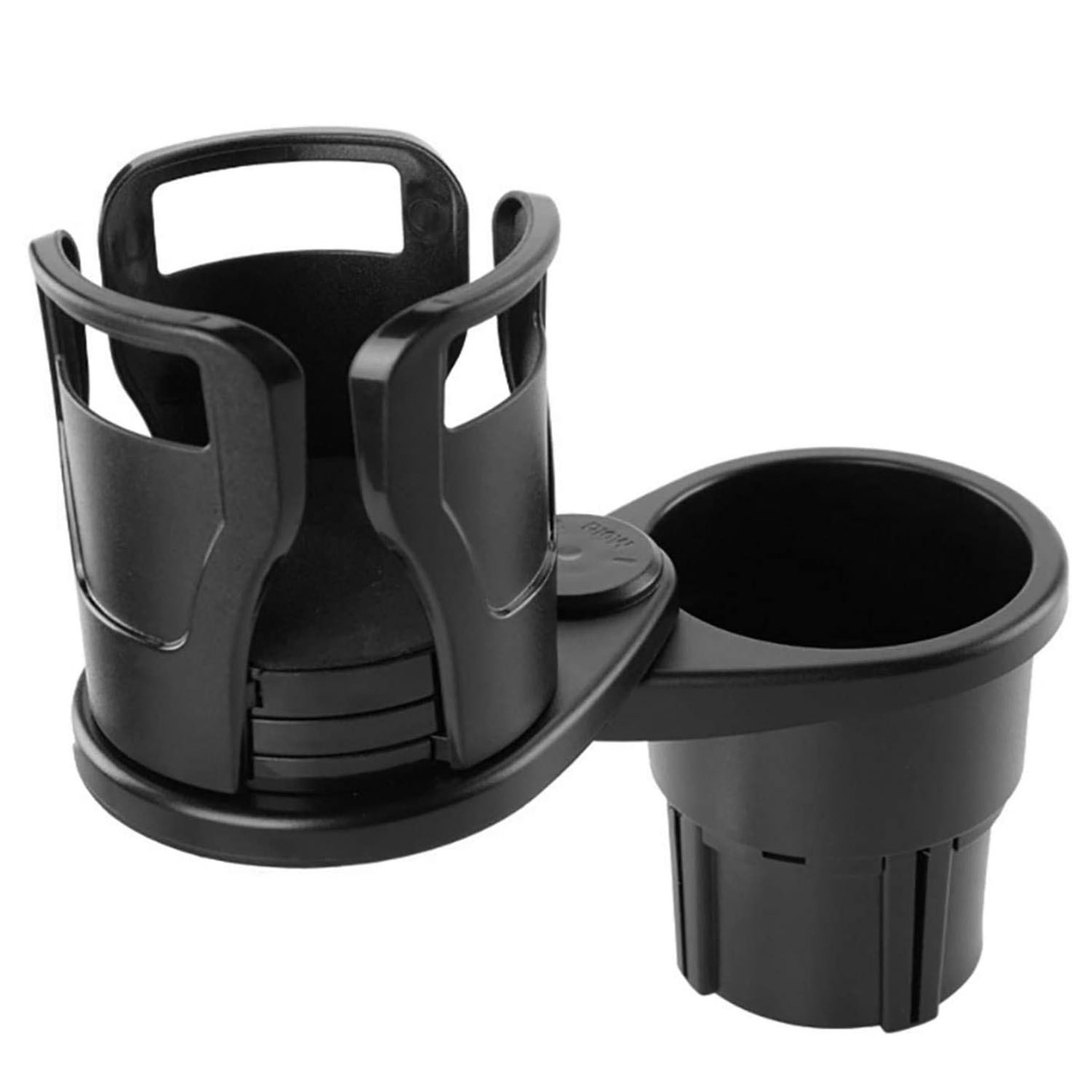 2 In 1 Car Cup Holder Extender Adapter 360° Rotating Dual Cup Mount Organizer Holder For Most 20 oz Up To 5.9" Coffee Drinking Bottles Key Glass Stora - P's One-Stop Shop 