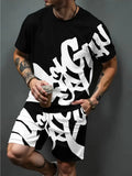 2026 Men's Street Casual 3D Letter Suit - P's One-Stop Shop 