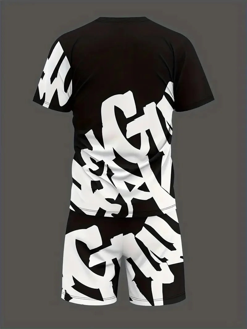 2026 Men's Street Casual 3D Letter Suit - P's One-Stop Shop 