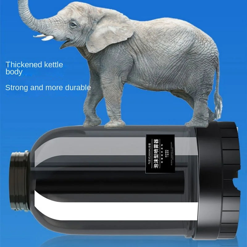 2L Hand Pump Foam Sprayer with 3 Types of Nozzle Hand Pneumatic Foam Cannon Snow Foam Car Wash Spray Bottle Car Window Cleaning - P's One-Stop Shop 