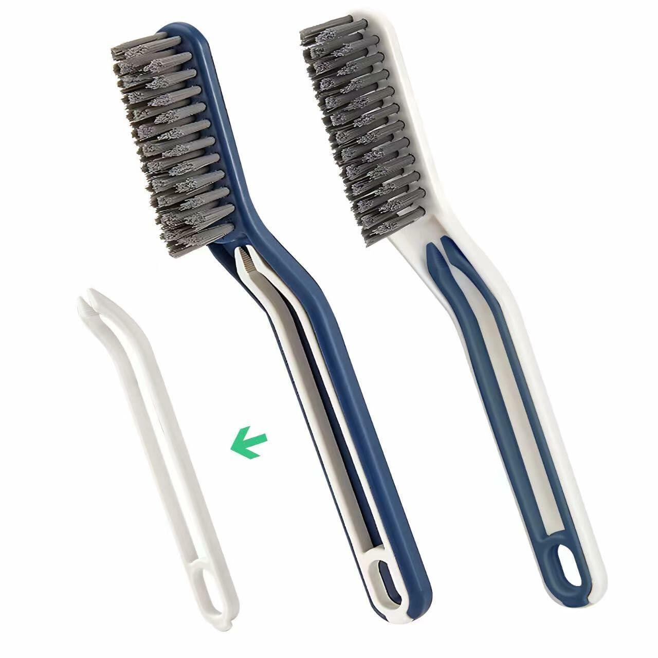 2PCS Window Groove Cleaning Brush V Shape Multifunctional White - P's One-Stop Shop 
