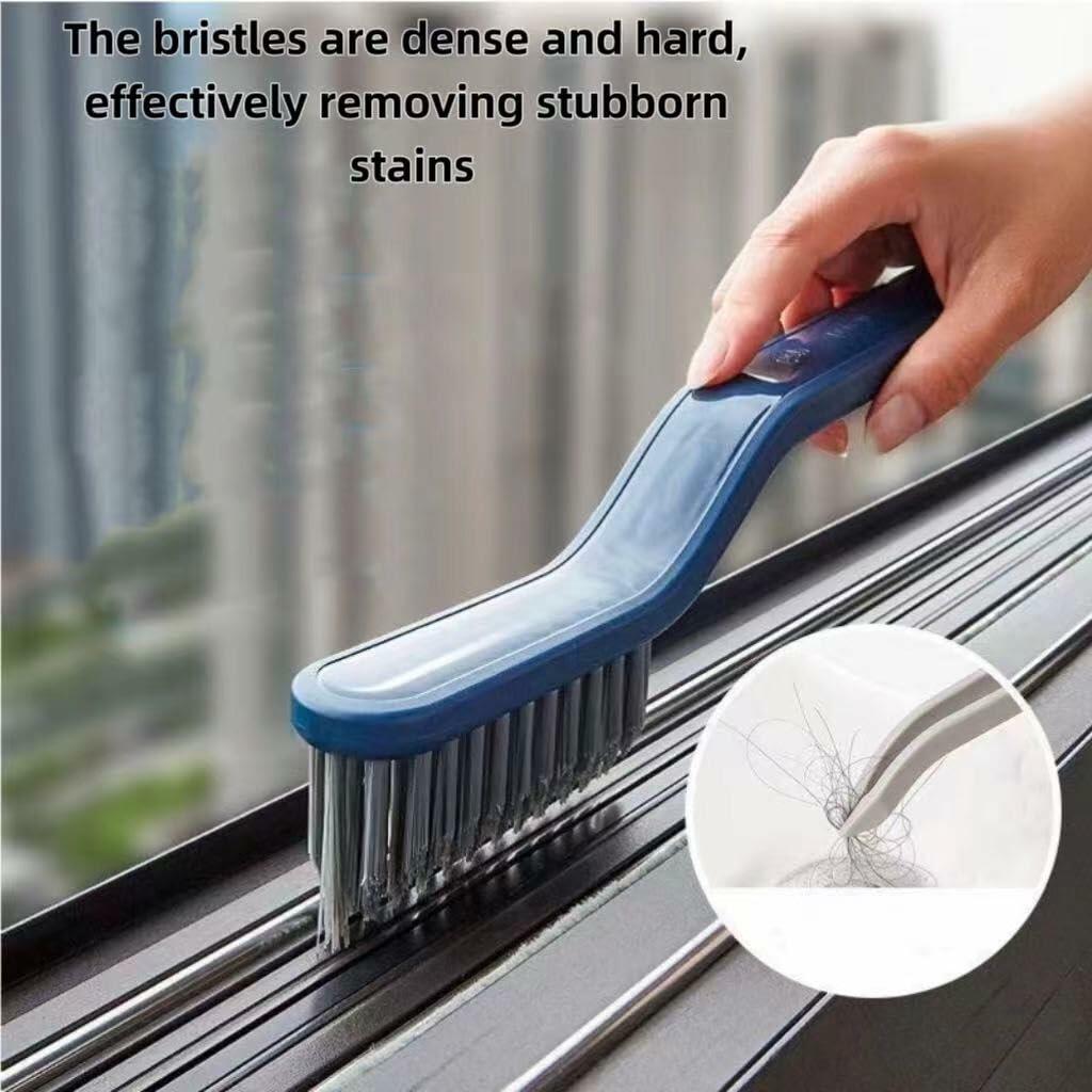 2PCS Window Groove Cleaning Brush V Shape Multifunctional White - P's One-Stop Shop 