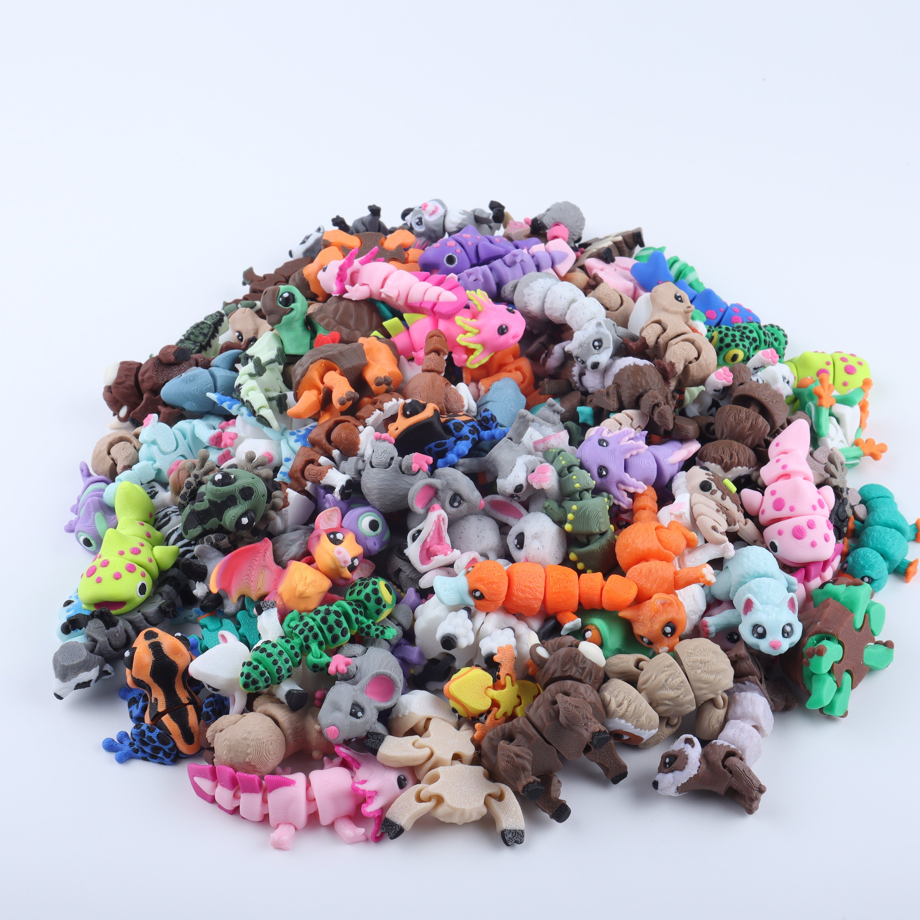3D Printed Mini Fidget Creature Toy Pack – Sensory Goodie Bag Gift Set - P's One-Stop Shop 
