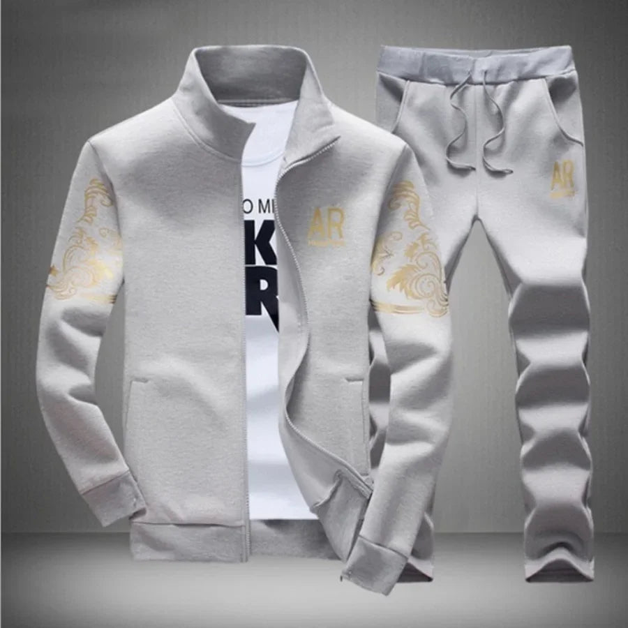 5XL 6XL Men's Plus Size Autumn Tracksuit Set - P's One-Stop Shop 