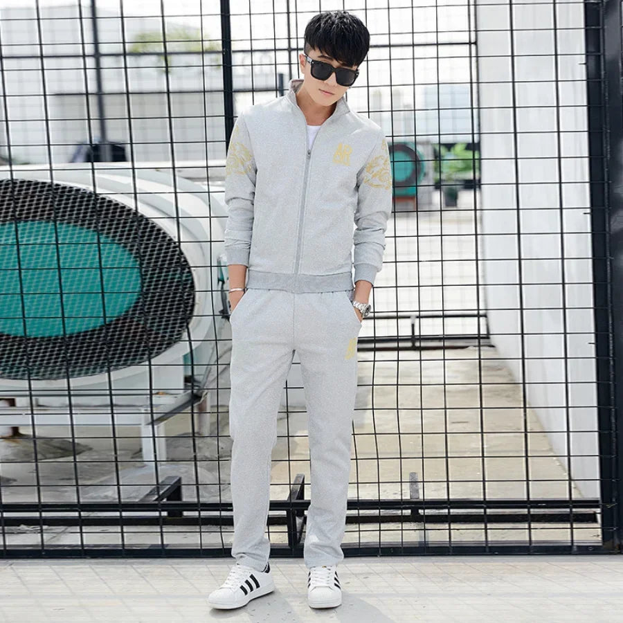 5XL 6XL Men's Plus Size Autumn Tracksuit Set - P's One-Stop Shop 