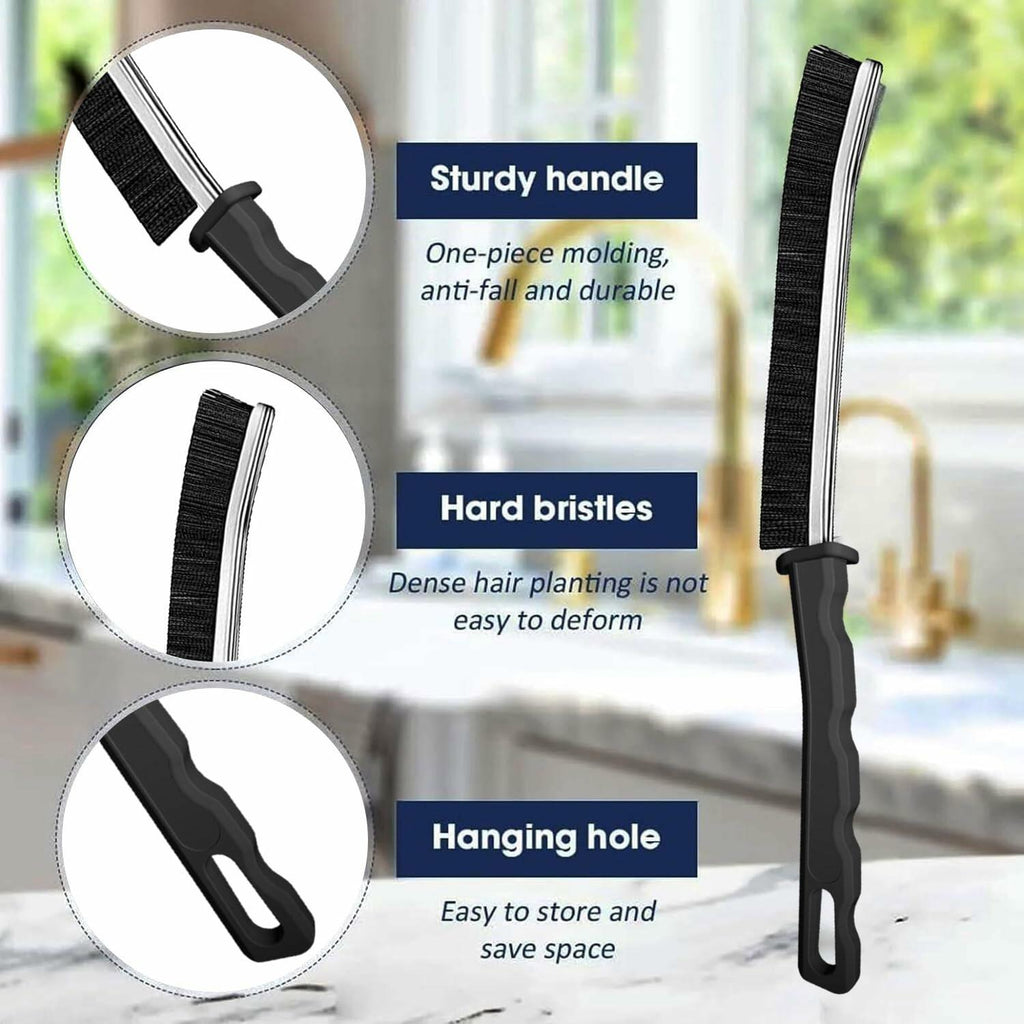 AUDELN Crevice Cleaning Brush 6pcs Hard Bristle Shower Bathroom Tools - P's One-Stop Shop 