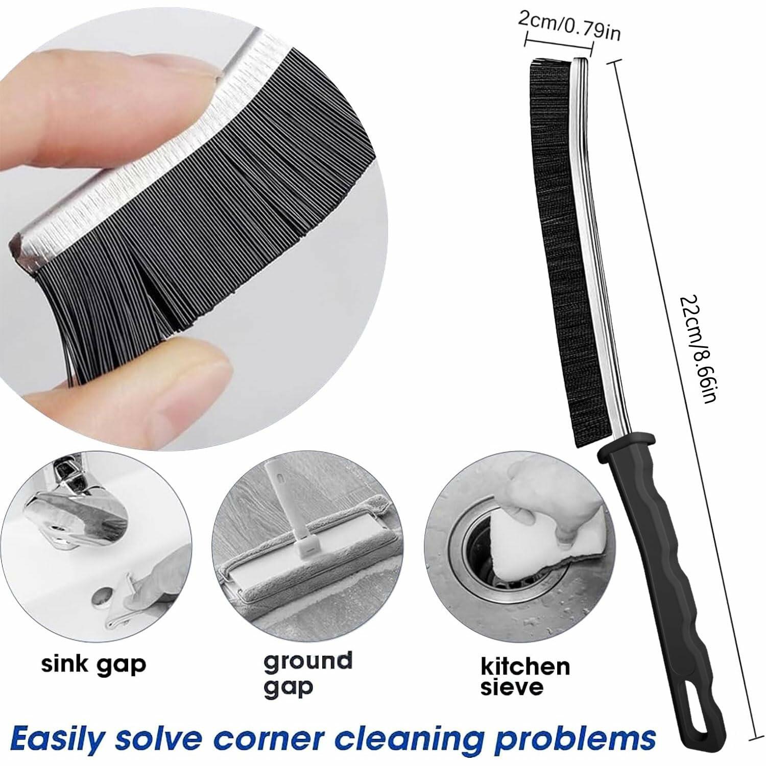 AUDELN Crevice Cleaning Brush 6pcs Hard Bristle Shower Bathroom Tools - P's One-Stop Shop 