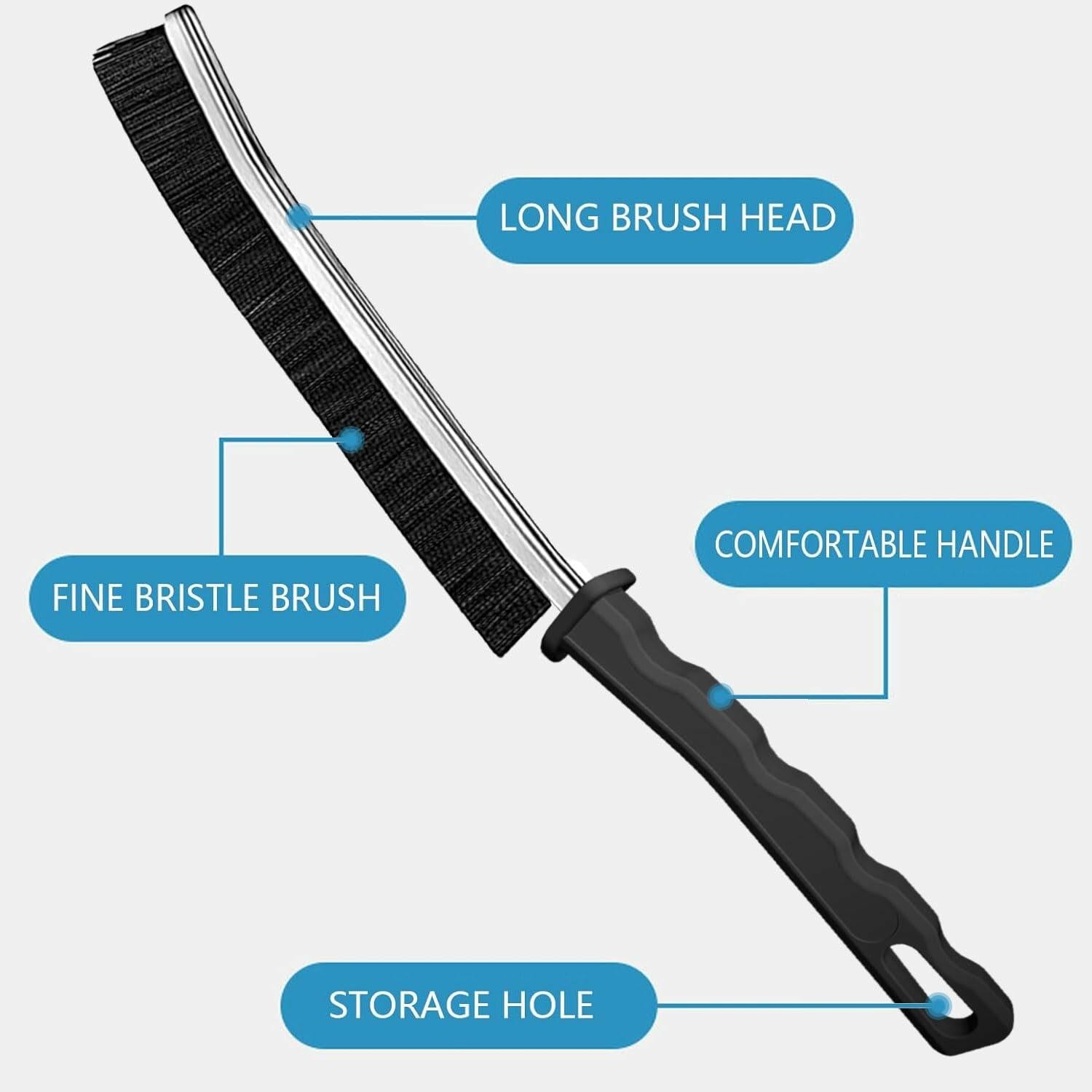 AUDELN Crevice Cleaning Brush 6pcs Hard Bristle Shower Bathroom Tools - P's One-Stop Shop 