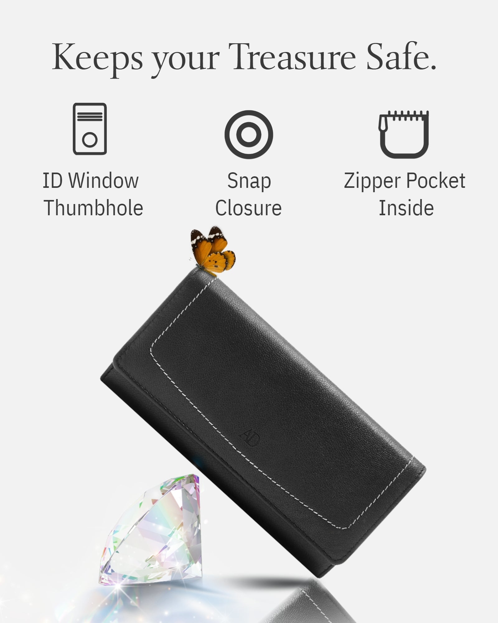 Accordion Clutch Wallet - P's One-Stop Shop 