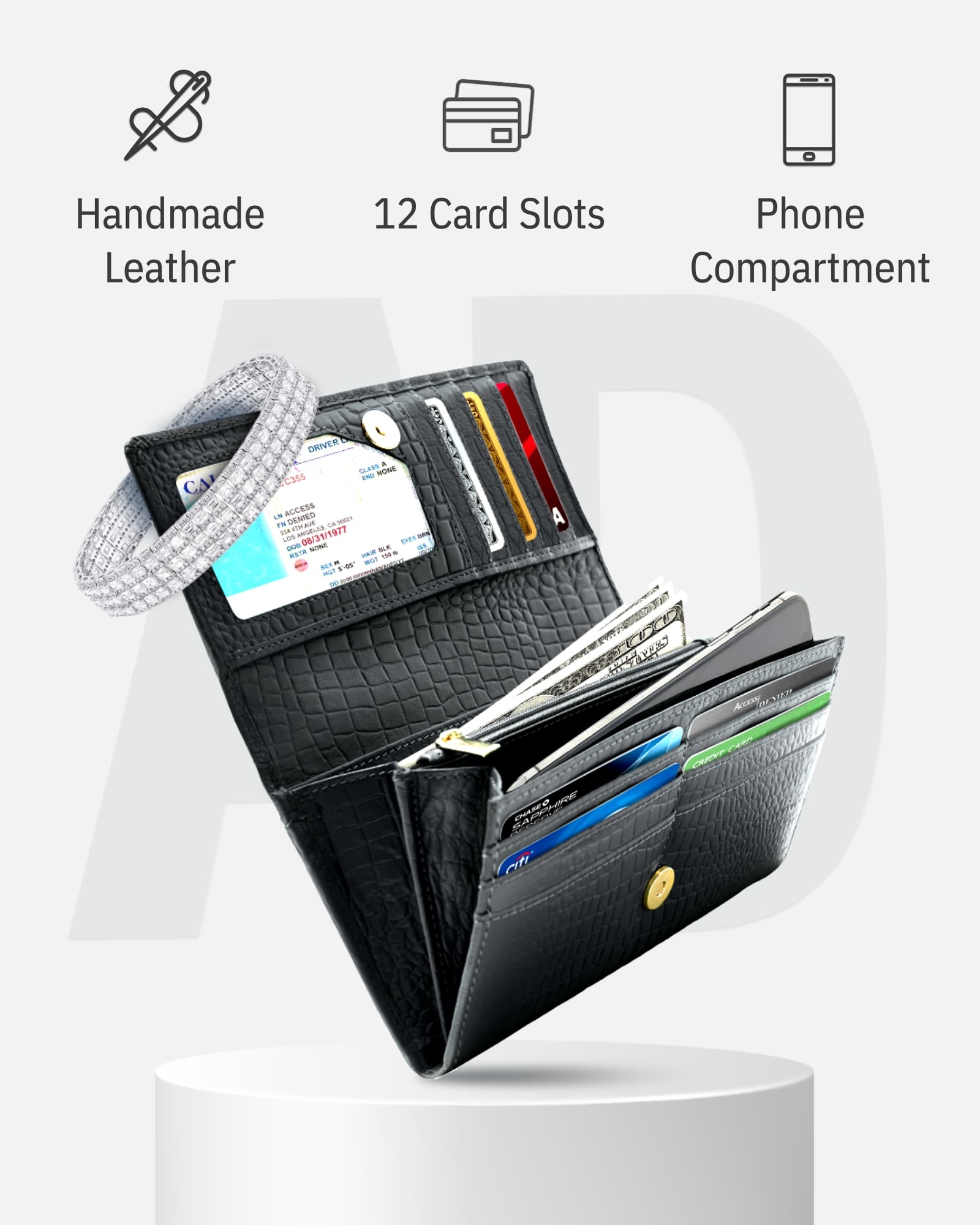 Accordion Clutch Wallet - P's One-Stop Shop 