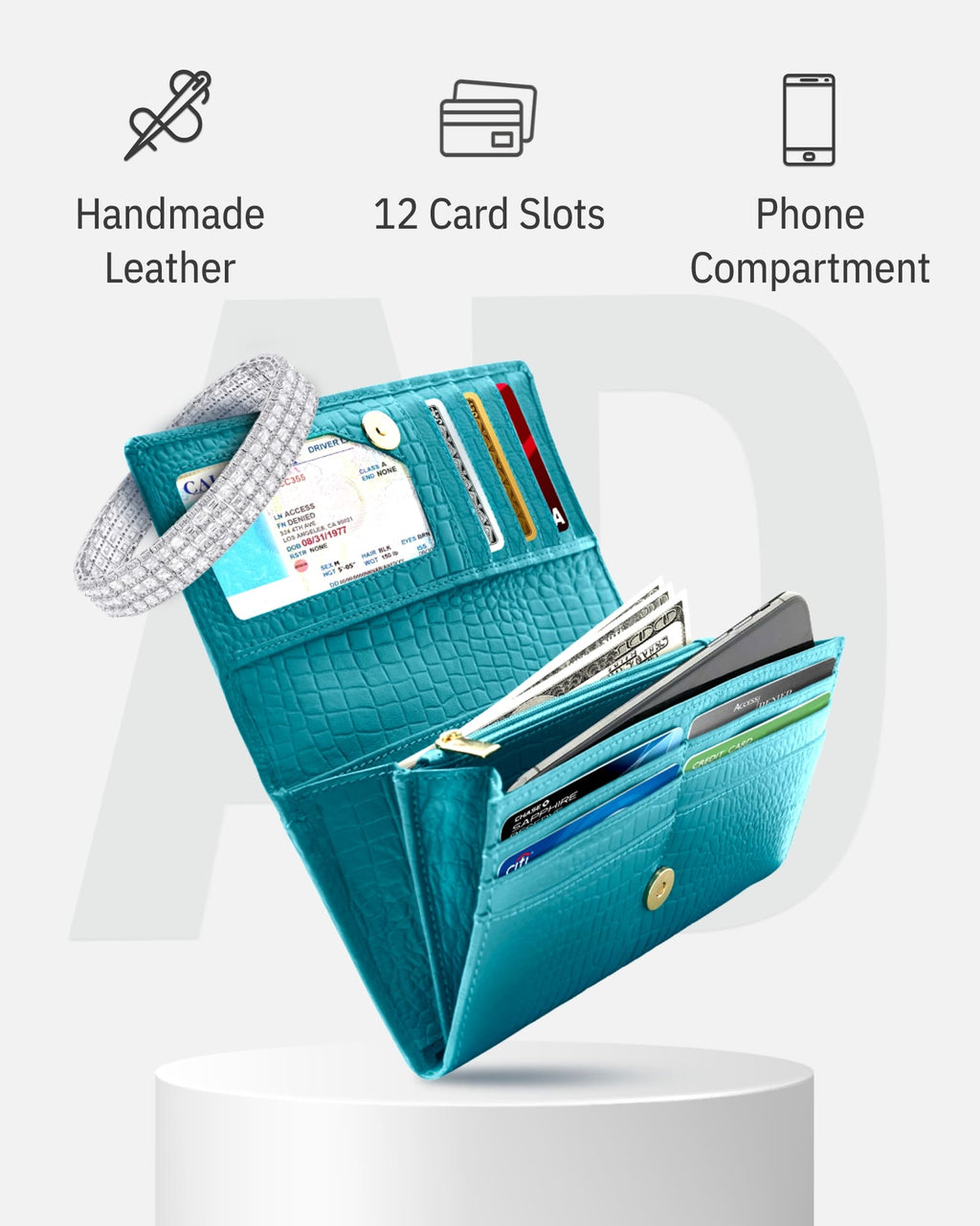 Accordion Clutch Wallet - P's One-Stop Shop 
