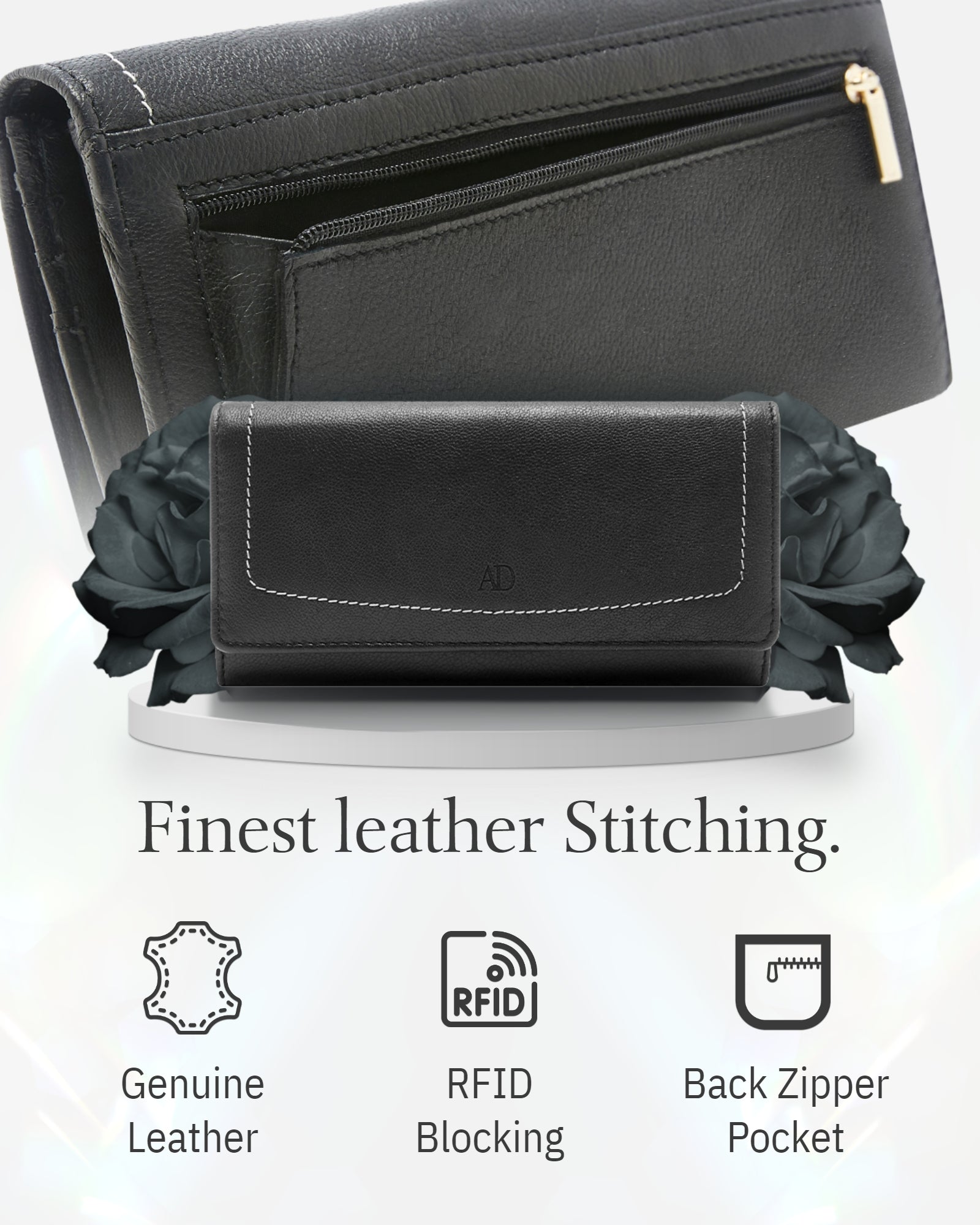 Accordion Clutch With Removable Checkbook Holder - P's One-Stop Shop 
