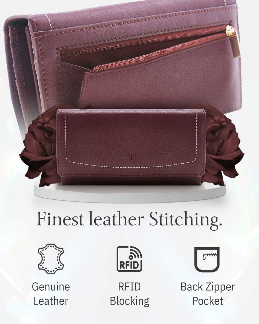 Accordion Clutch With Removable Checkbook Holder - P's One-Stop Shop 