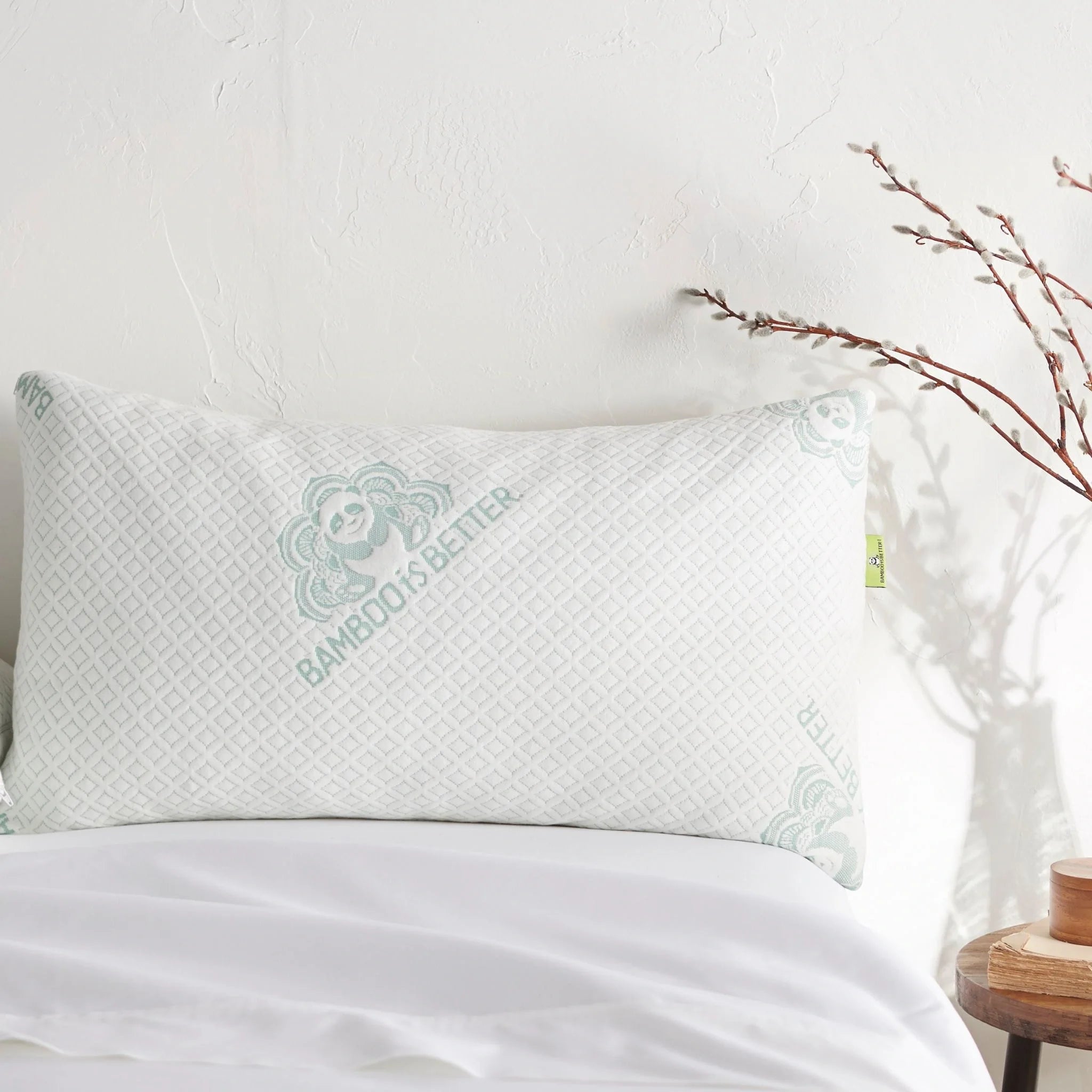 Adjustable Bamboo Cooling Pillow | Bed Pillows - P's One-Stop Shop 