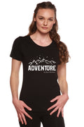 Adventure Printed Women's Bamboo/Cotton Short Sleeve Scoop Neck T-Shirt - P's One-Stop Shop 