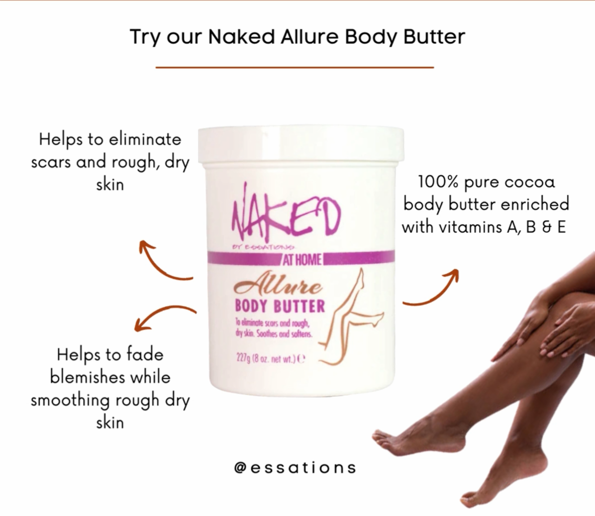 Allure Body Butter - Naked by Essations - P's One-Stop Shop 