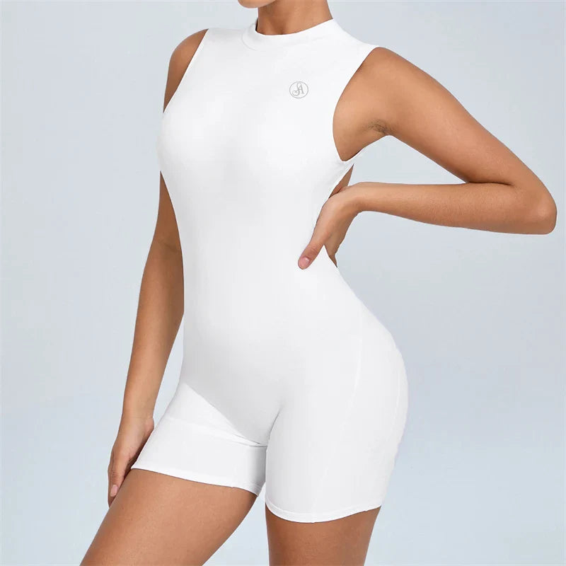 Allure Women's Backless Sport Jumpsuit Playsuit - P's One-Stop Shop 