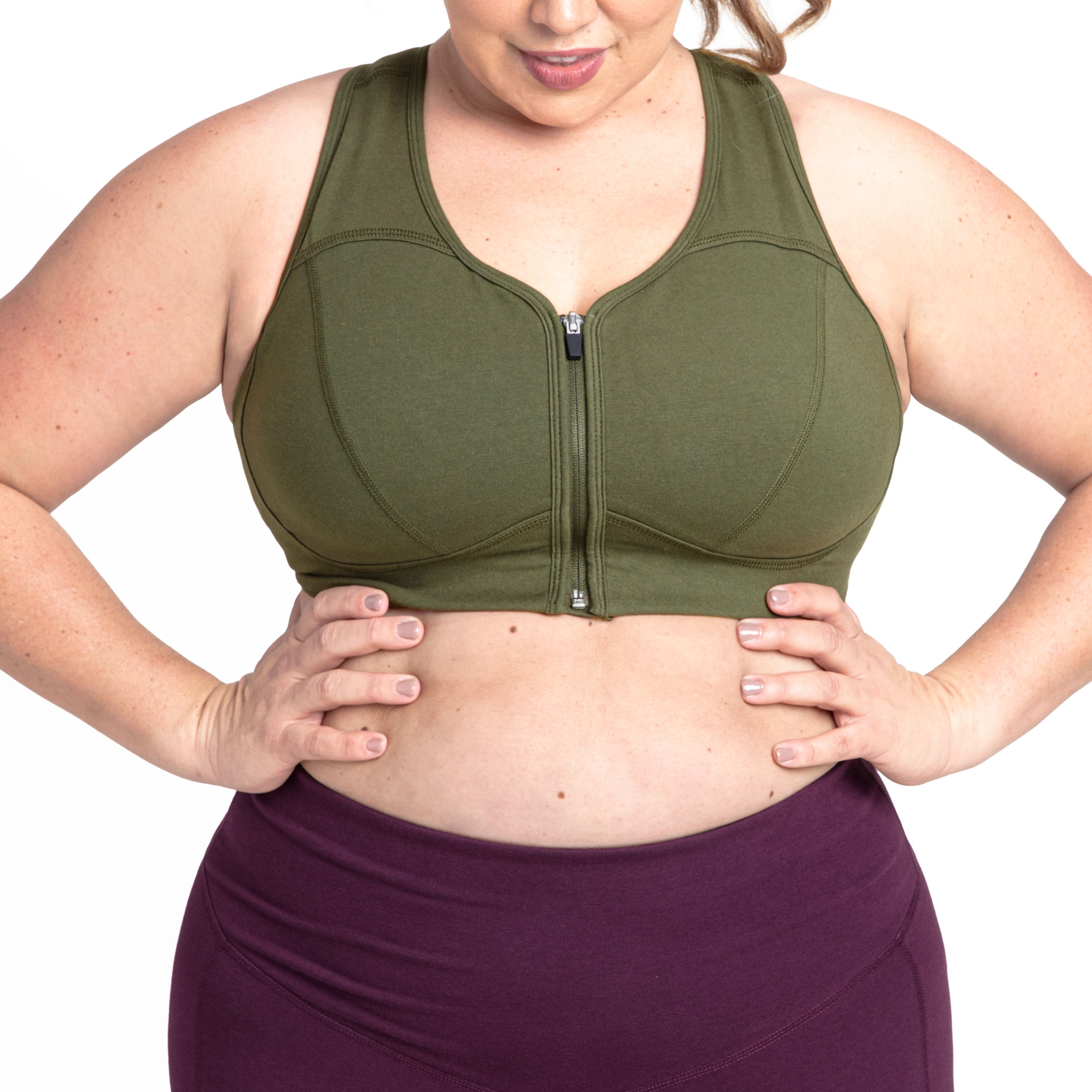 Basic Grace Zip Front Bra - P's One-Stop Shop 