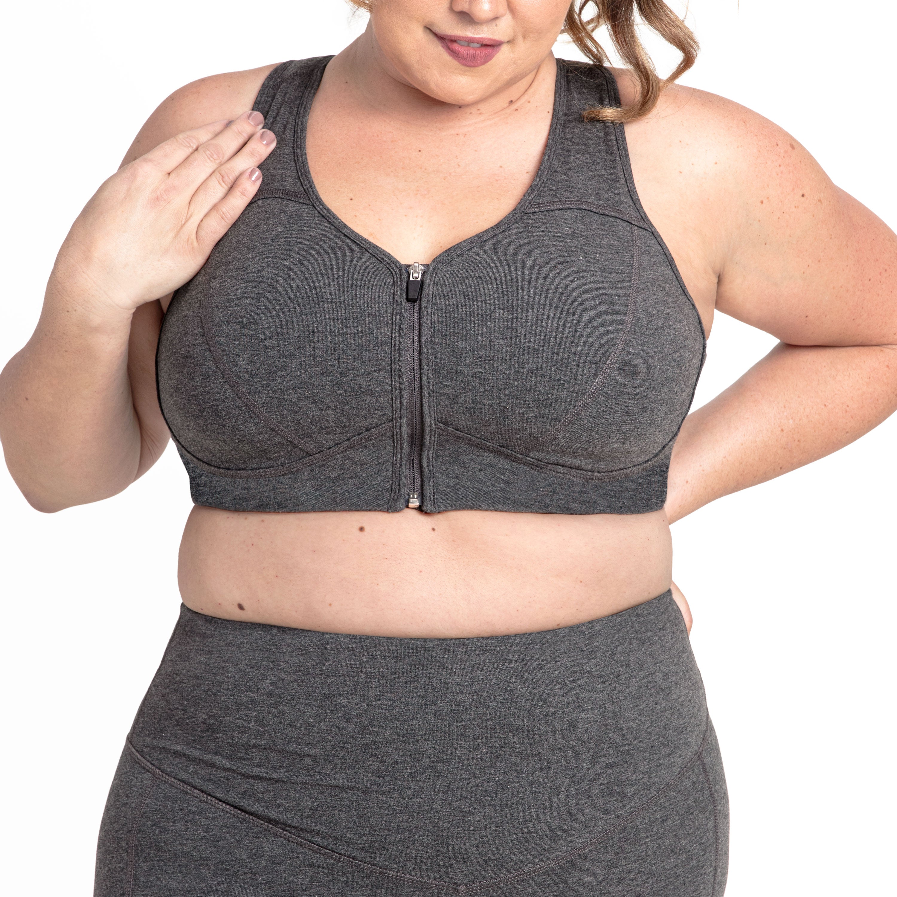 Basic Grace Zip Front Bra - P's One-Stop Shop 