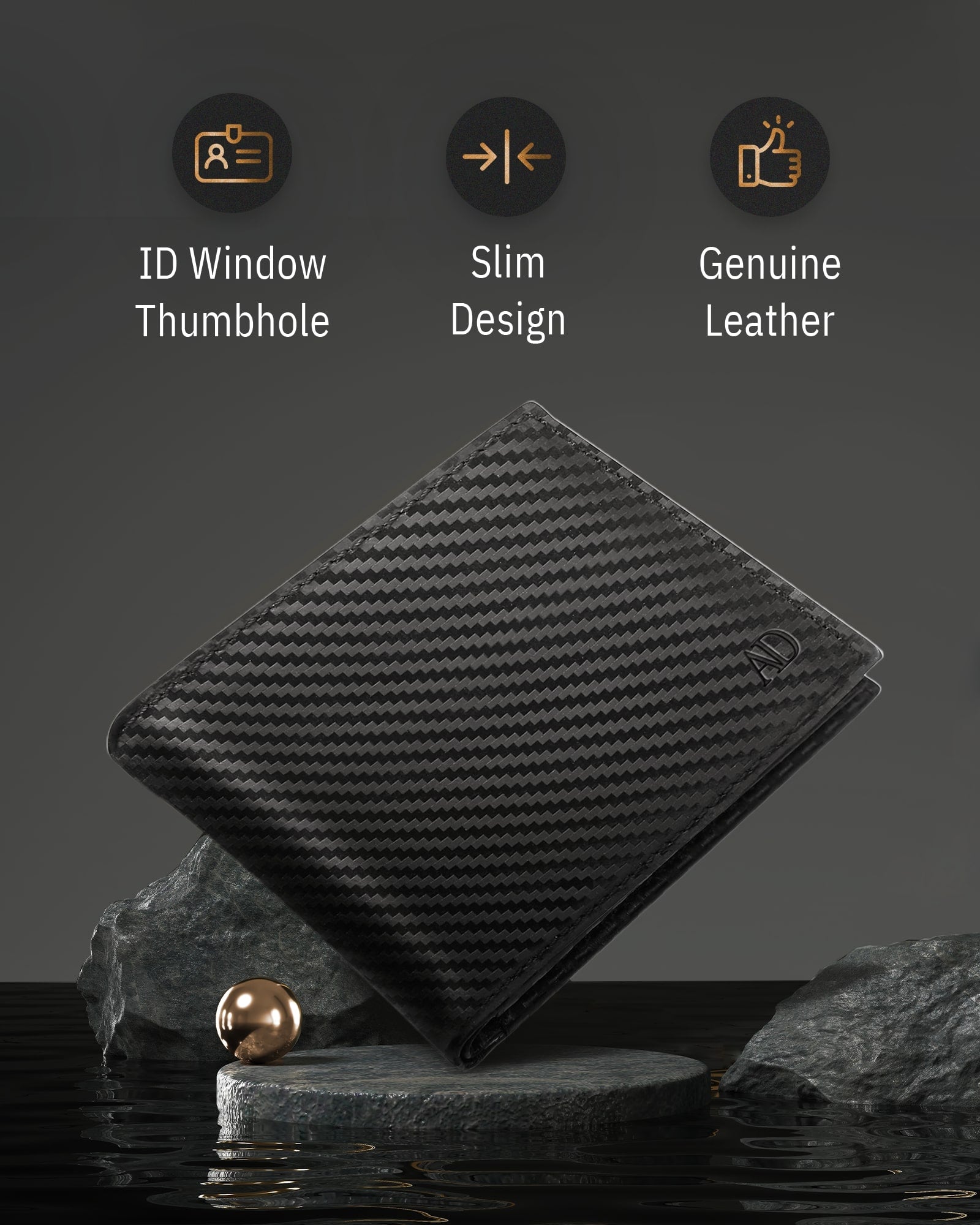Bifold Wallet With Flip-Up ID Window - P's One-Stop Shop 