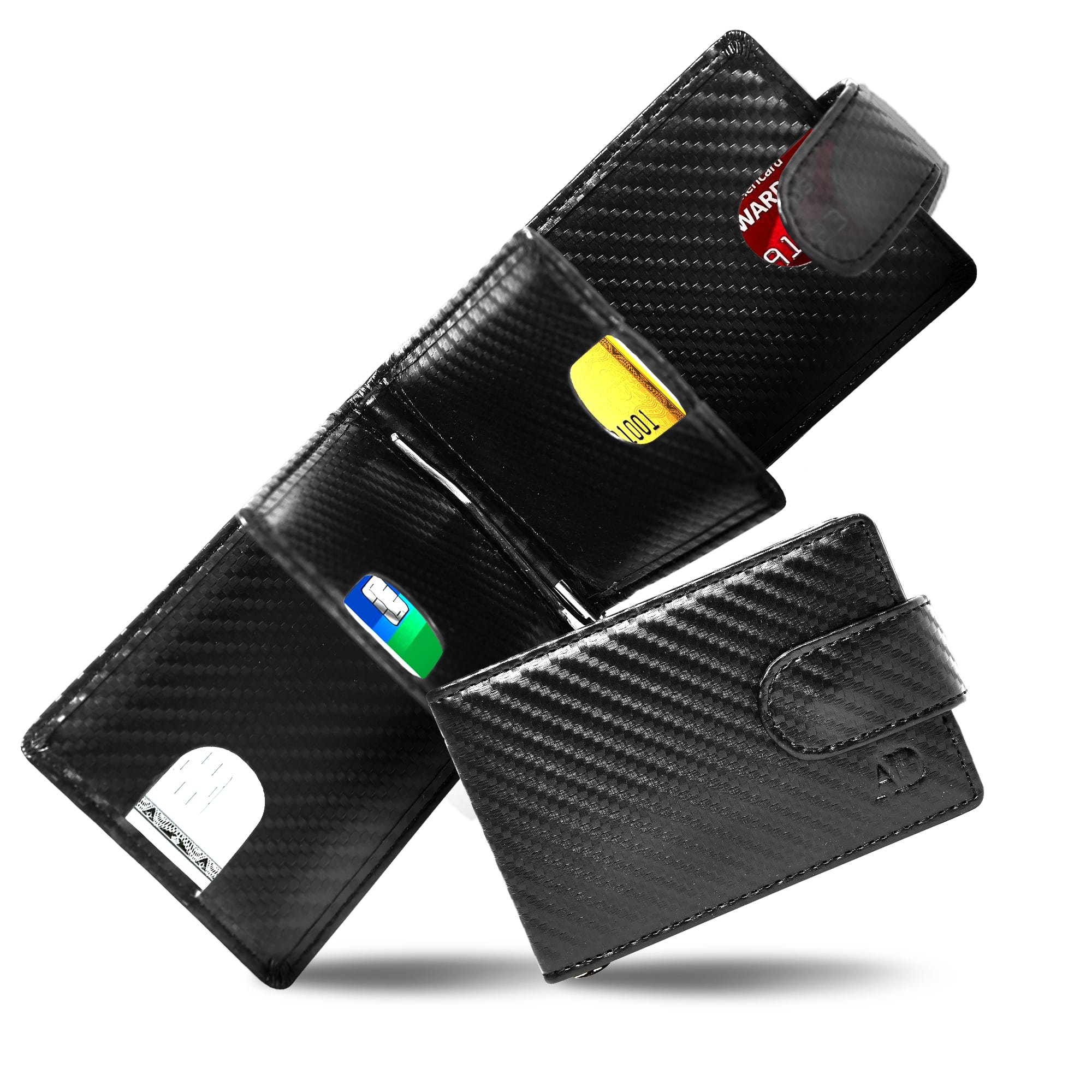 Bifold Wallet With Removable Money Clip Snap Closure - P's One-Stop Shop 
