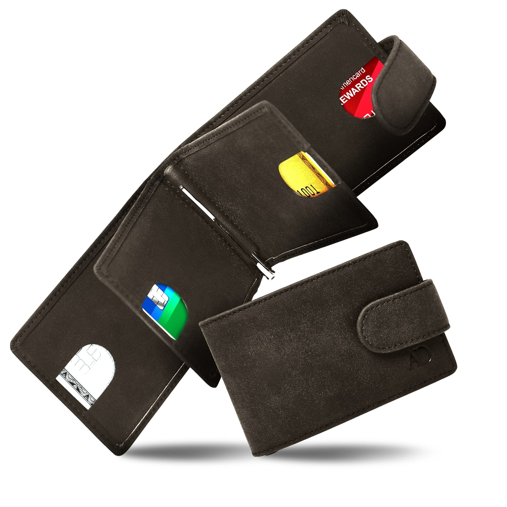 Bifold Wallet With Removable Money Clip Snap Closure - P's One-Stop Shop 