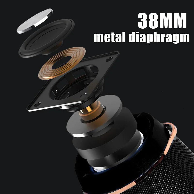 Bluetooth 5.1 Speaker Wireless Waterproof Outdoor Stereo LOUD Bass USB/TF Strap - P's One-Stop Shop 