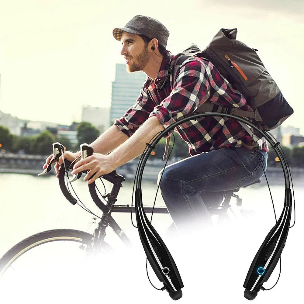 Bluetooth Neckband Wireless Headphones Mic Headset Stereo Earbuds Earphone - P's One-Stop Shop 