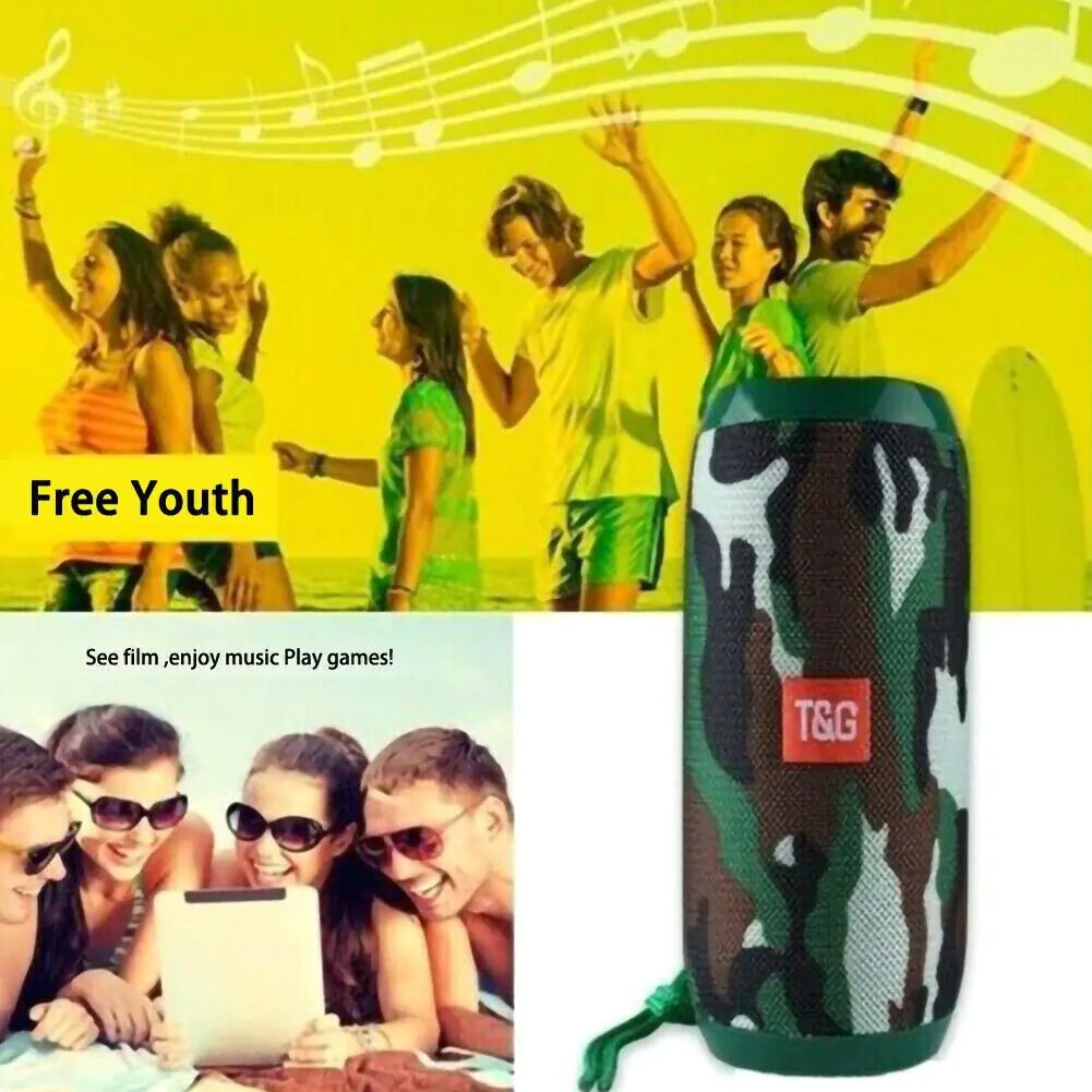 Bluetooth Speaker Wireless Waterproof Outdoor Stereo Bass USB/TF/FM Radio LOUD - P's One-Stop Shop 