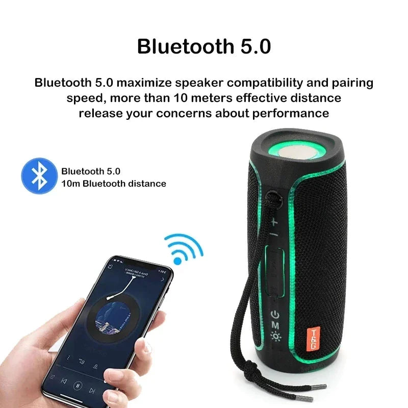 Bluetooth Speaker Wireless Waterproof Outdoor Stereo Bass USB/TF/FM Radio LOUD - P's One-Stop Shop 