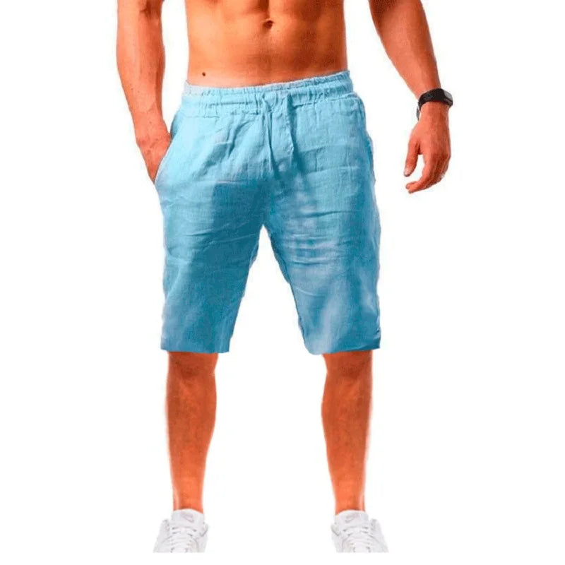 BreezeFit Men's Linen Shorts: Cool, Stylish, Versatile - P's One-Stop Shop 