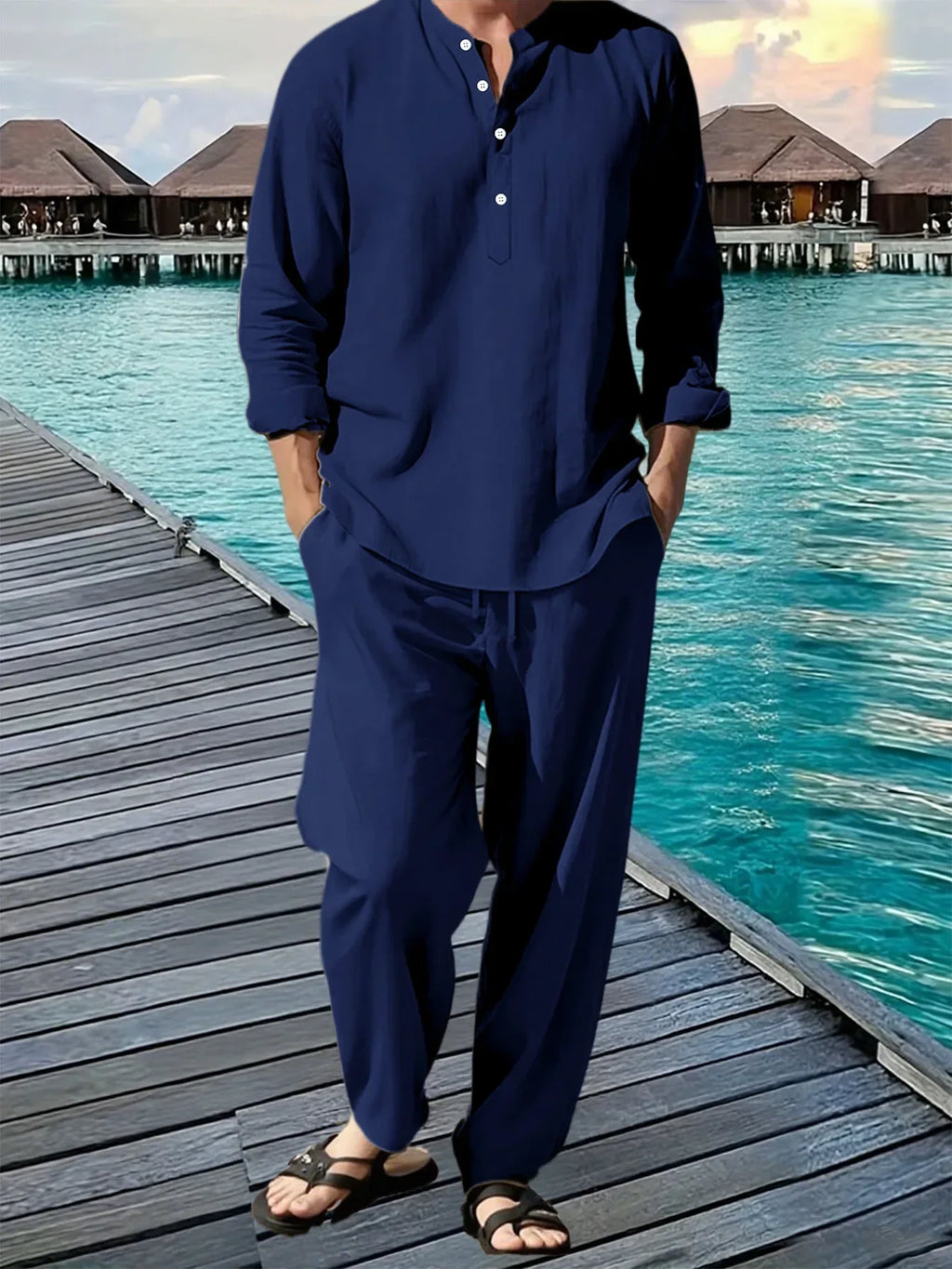 BreezeFit Men's Summer Suit: Vibrant, Durable, Fast Ship - P's One-Stop Shop 