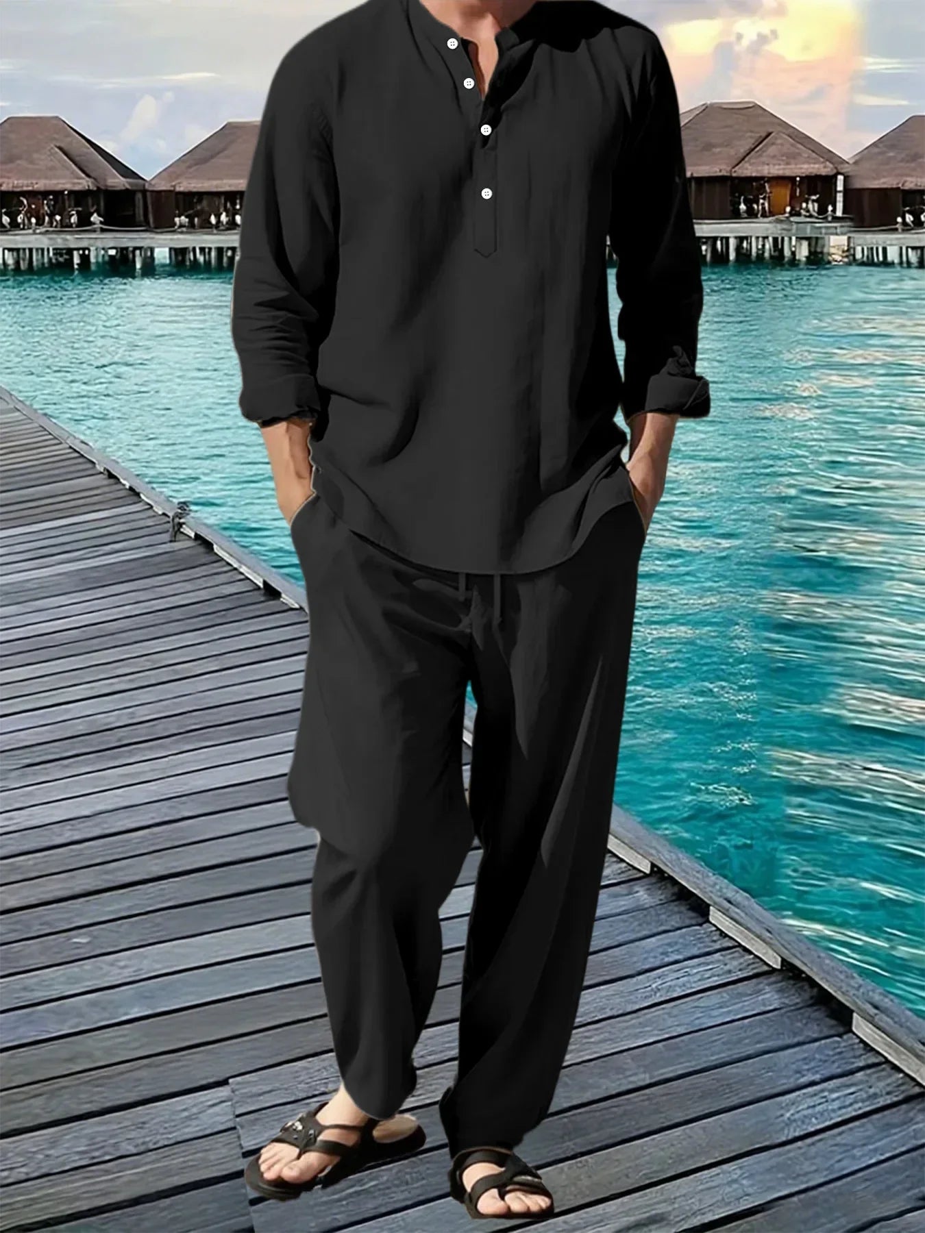BreezeFit Men's Summer Suit: Vibrant, Durable, Fast Ship - P's One-Stop Shop 