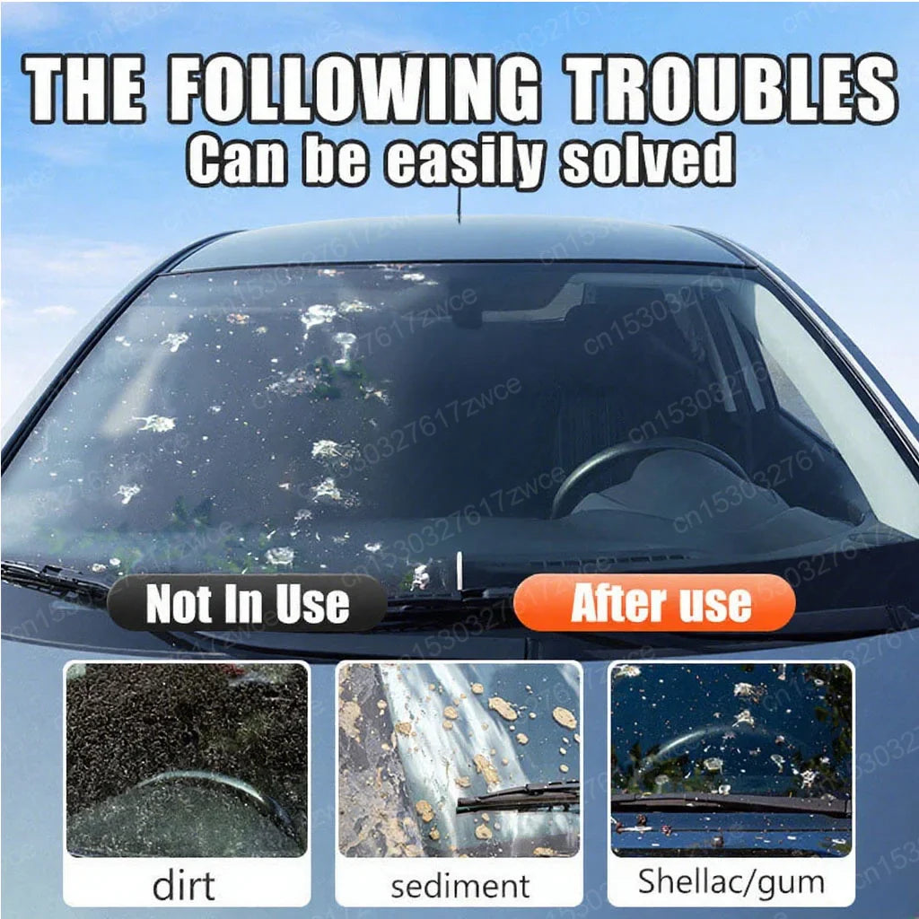 Car Glass Polish Coating Kit for Windshield Oil Film Removal Paste Car Glass Water Repellent Anti Rain Hydrophobic Cleaning Kits - P's One-Stop Shop 