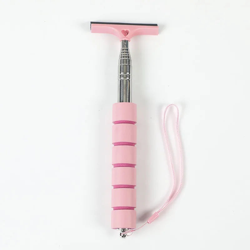 Car Rearview Mirror Wiper Cleaning Tool Auto Glass Mist Cleaner Scraper Car Accessories Handle Telescopic Window Cleaning Brush - P's One-Stop Shop 