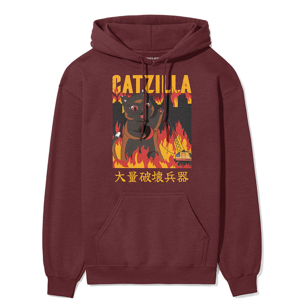 Catzilla City Cat Hoodie - P's One-Stop Shop 