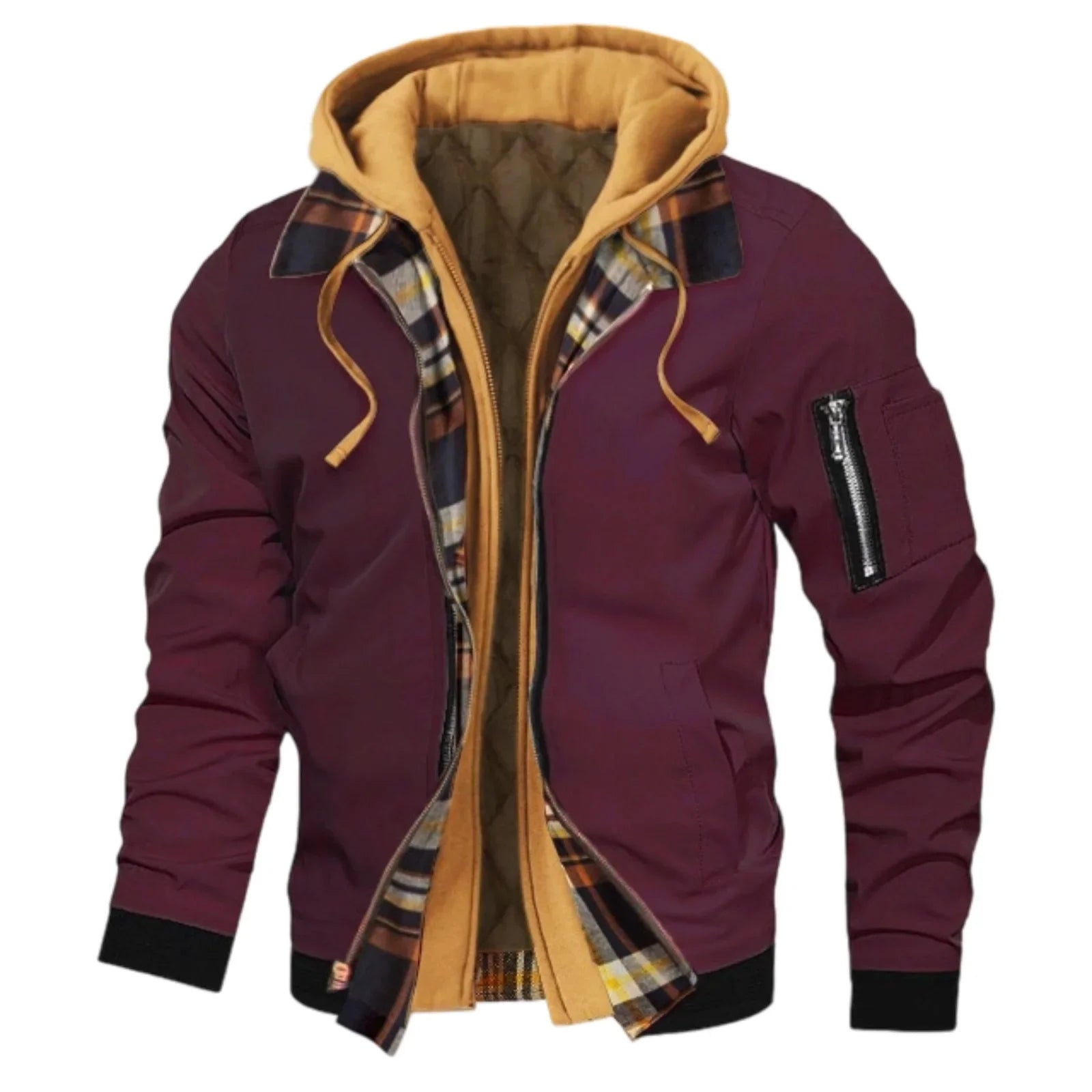 ChillGuard Men's Hooded Jacket - Stylish Two-in-One - P's One-Stop Shop 