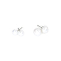 Classic Elegance: Freshwater Pearl Silver Stud Earrings - P's One-Stop Shop 