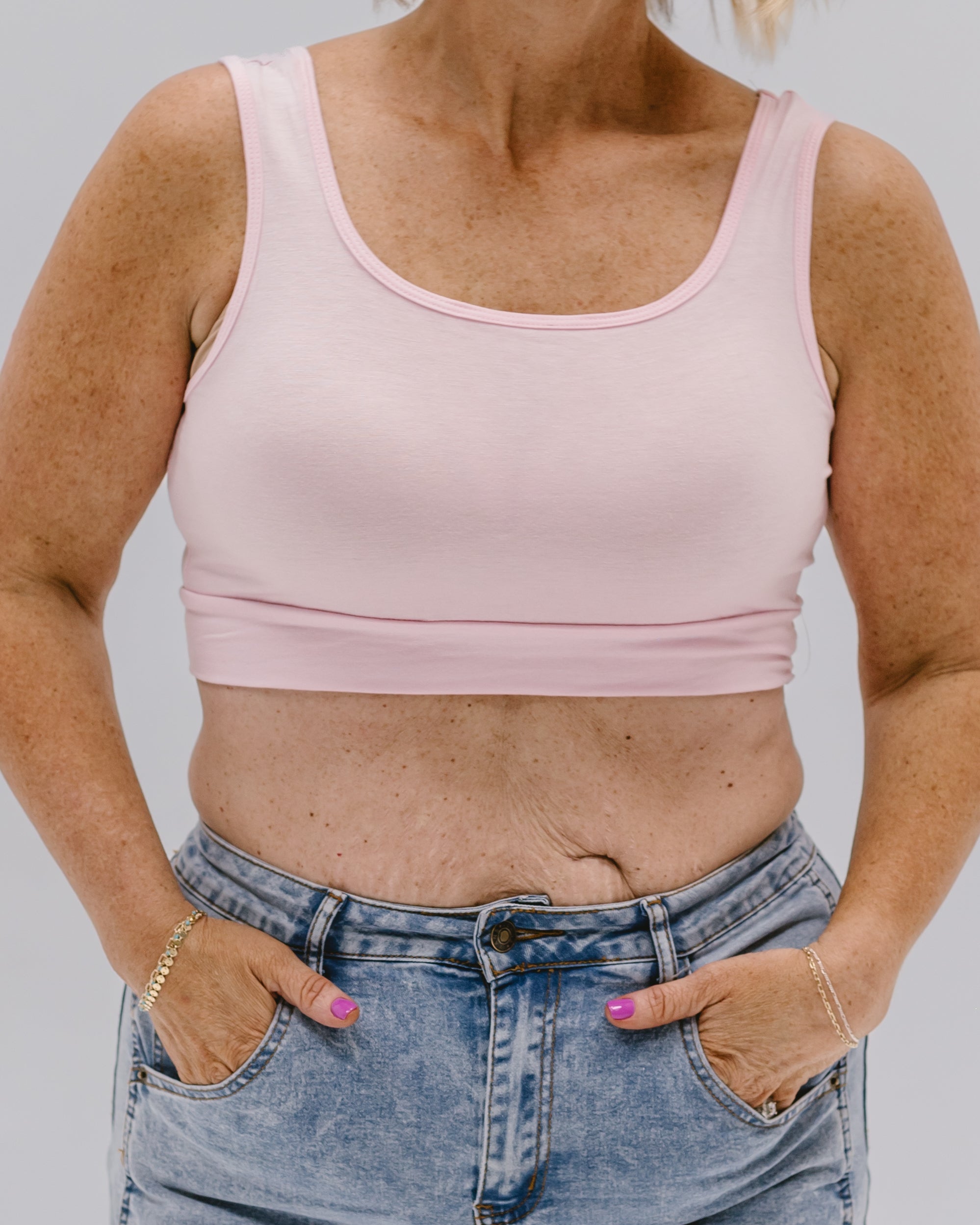 Classic Wide Strap Tank Halftee - P's One-Stop Shop 