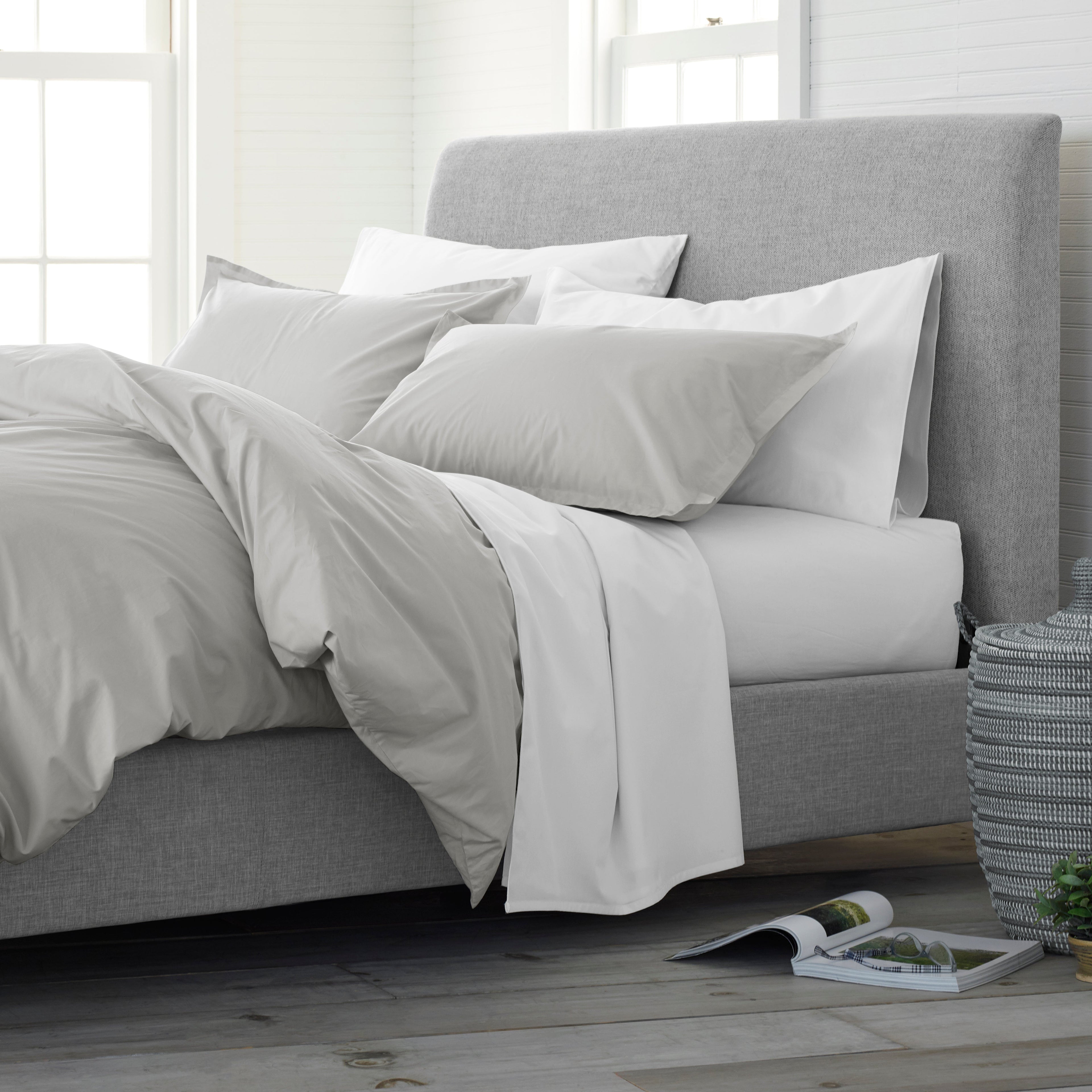Clean Design Home® Duvet Cover Set, Cotton-Solid Color - P's One-Stop Shop 