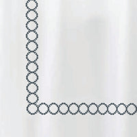 Clean Design Home® Savoy  Cotton Shower Curtain - P's One-Stop Shop 